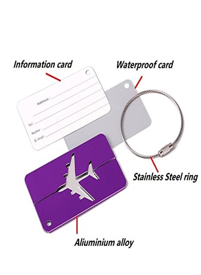 FABULWAY 3PCS Heavy Duty Add a Bag Luggage Straps Jacket Gripper 3PCS Luggage Tag Suitcase TravelTags with Name ID Card,Carry-on Luggage Belt Baggage Suitcase Straps Belts Travel Accessories (Blue) - Image 4